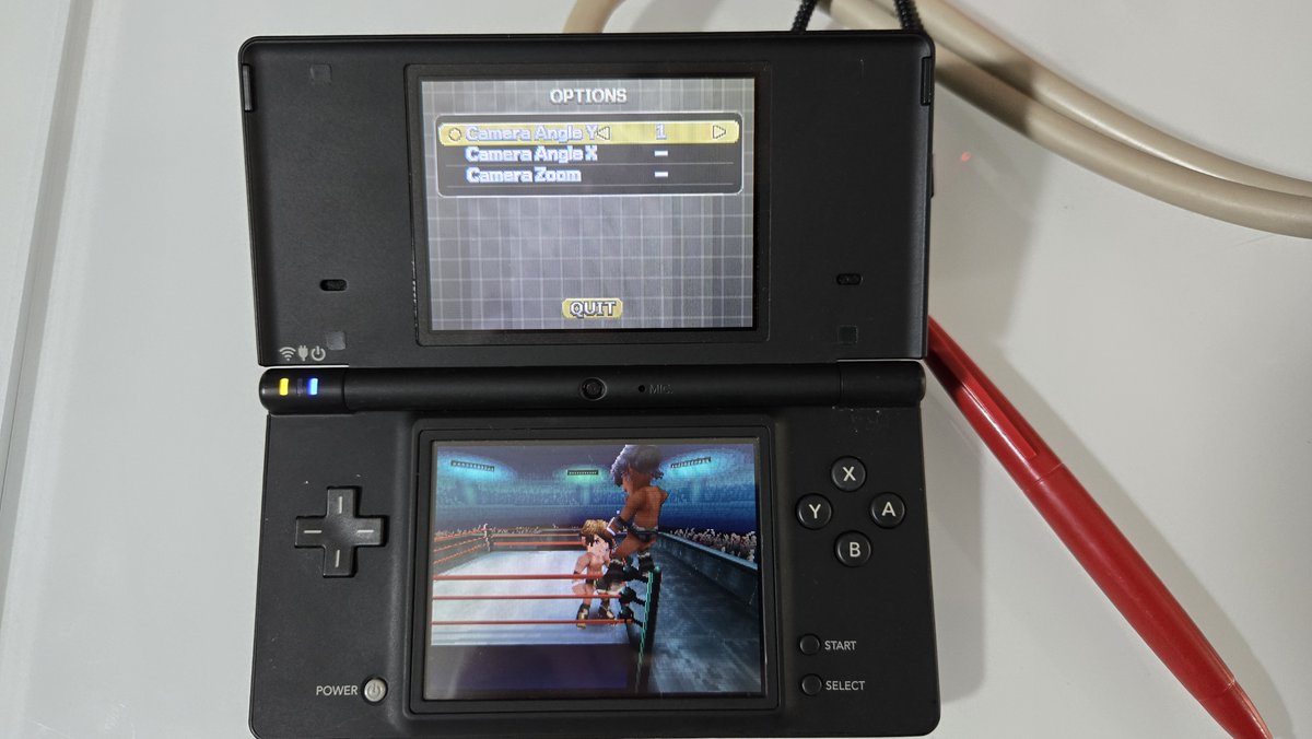DSi IS-TWL DEBUGGER + Super Nova Wrestling [Unreleased Prototype]