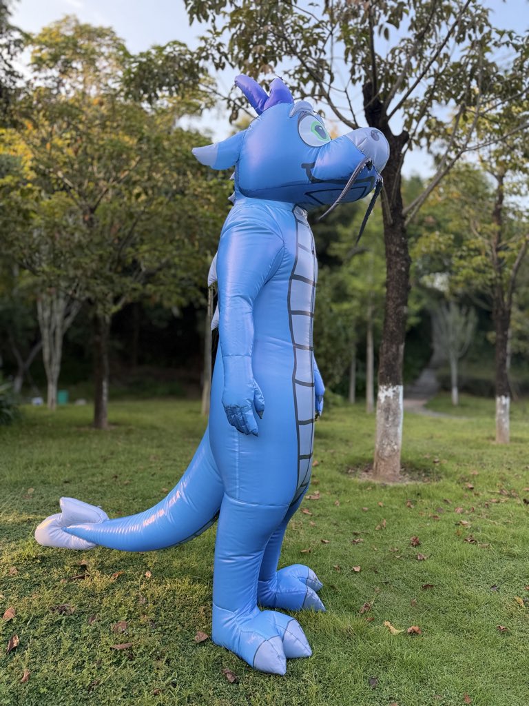 juluomi's tweet image. Do you remember the cute blue mushu? #mushu #Halloween