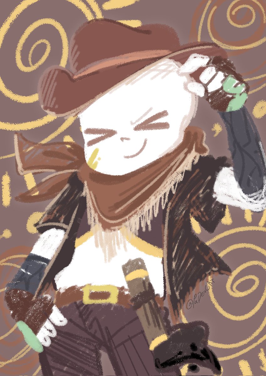 Day 10 Cowboy hat #inktobertale2025