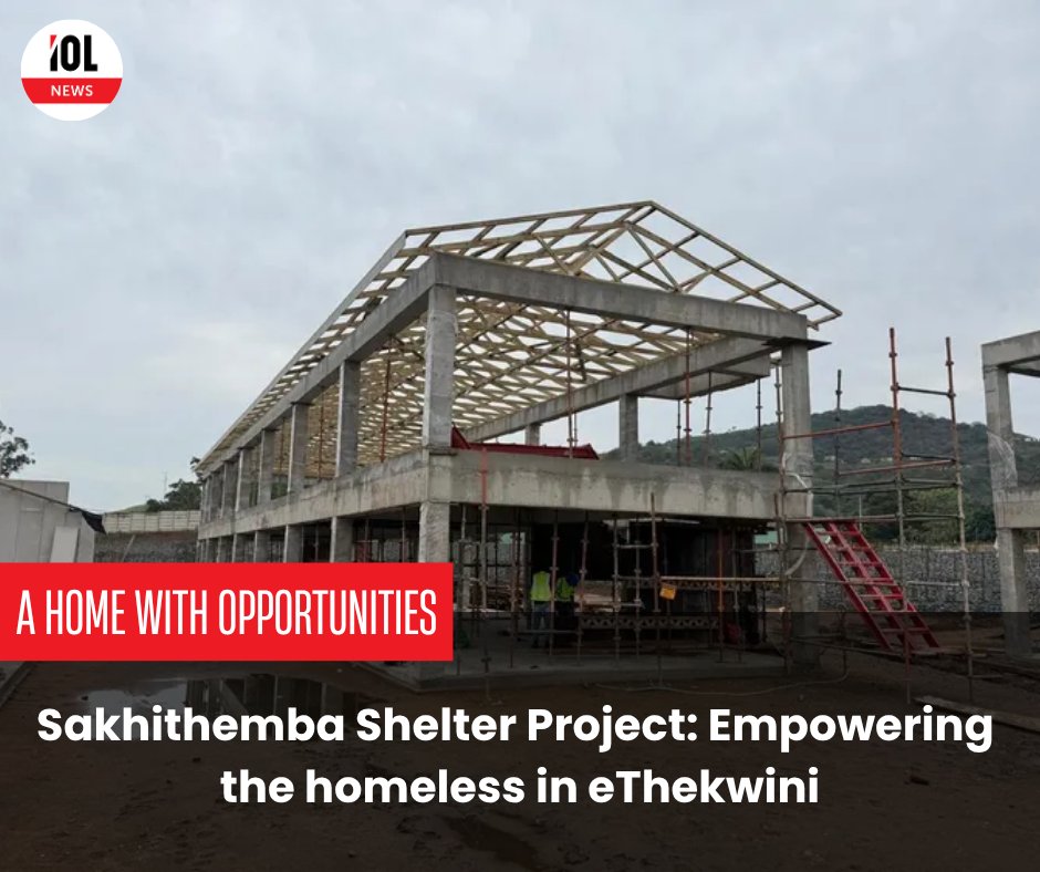 IOL's tweet photo. eThekwini Municipality advances its shelter project, offering safe housing, skills training, jobs, and essential services for those experiencing homelessness.
#eThekwiniCares #ShelterForAll #SkillsAndJobs #EndingHomelessness
Read on https://t.co/wAcNDcGe64 https://t.co/0SqFExnK9c