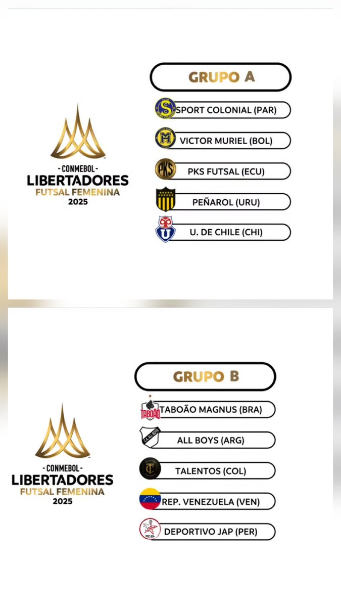 Copa Libertadores:
Quedan conformados los grupos.