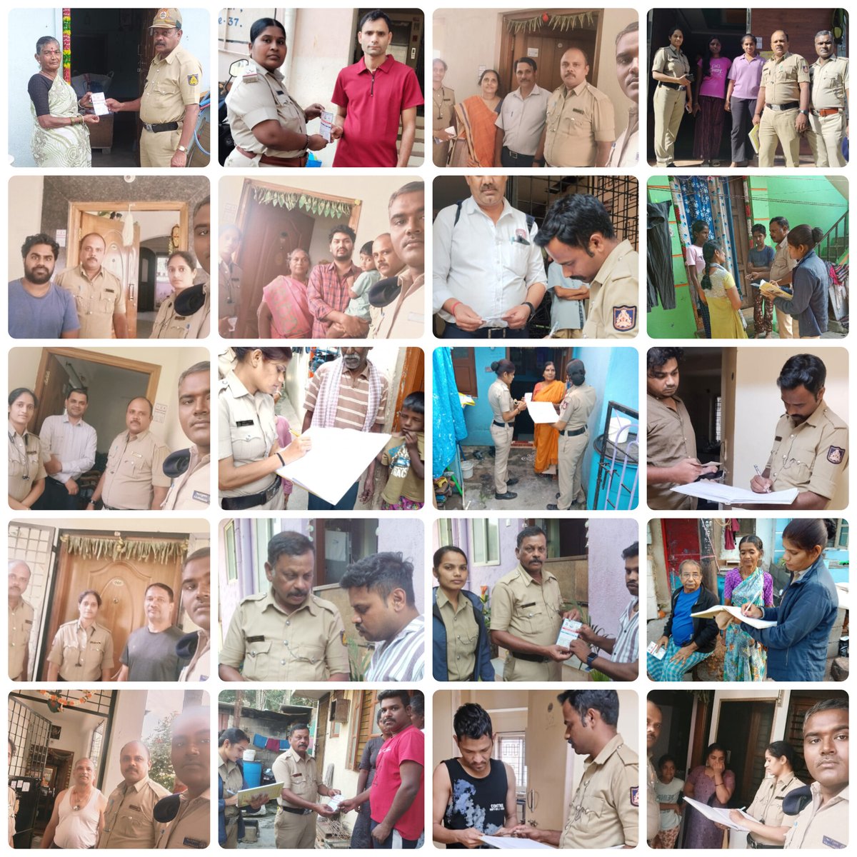 halairportps's tweet image. 🚔 “ಮನೆ ಮನೆಗೆ ಪೊಲೀಸ್”  👮‍♂️

ಪೊಲೀಸ್ ಅಧಿಕಾರಿ ಹಾಗೂ ಸಿಬ್ಬಂದಿಗಳು ಸಾರ್ವಜನಿಕರ ಮನೆಗಳಿಗೆ ಭೇಟಿ ನೀಡಿ,  ಕಾನೂನು ಸುವ್ಯವಸ್ಥೆ ⚖️, ರಸ್ತೆ ಸುರಕ್ಷತೆ 🚦,ಭದ್ರತೆ 🔒 ಹಾಗೂ ಅಪರಾಧ ತಡೆ 🚫 ಕುರಿತು
ಜಾಗೃತಿ ಮೂಡಿಸಿದರು.
#ManeManegePolice
#KSP
#BCP
@BlrCityPolice
 @dcpwhitefield 
@acpmarathahalli