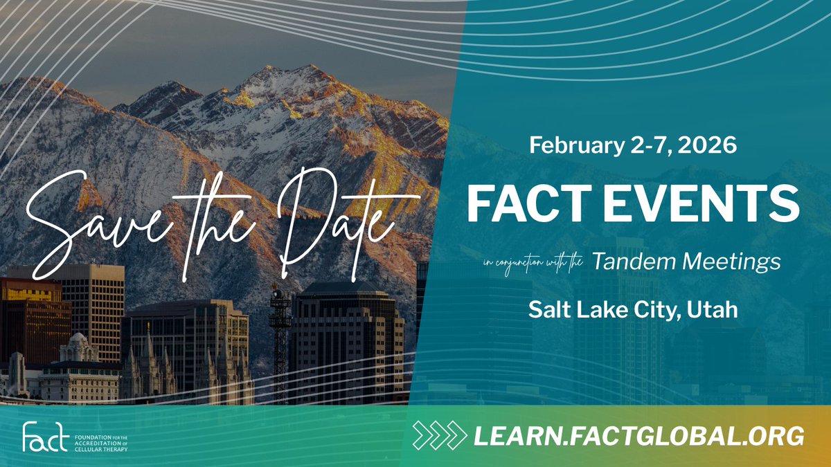 Foundation for Accreditation of Cellular Therapy tweet media