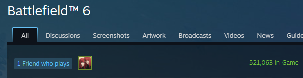 521K already?? That's Insane!!! #Battlefield6