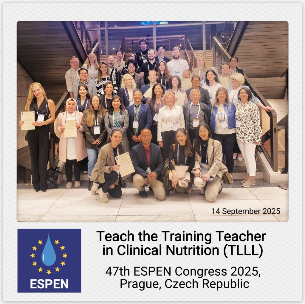 Teach the Teachers for Life Long Learning (T-LLL) Programme, European Society for Clinical Nutrition and Metabolism (ESPEN) 2025
