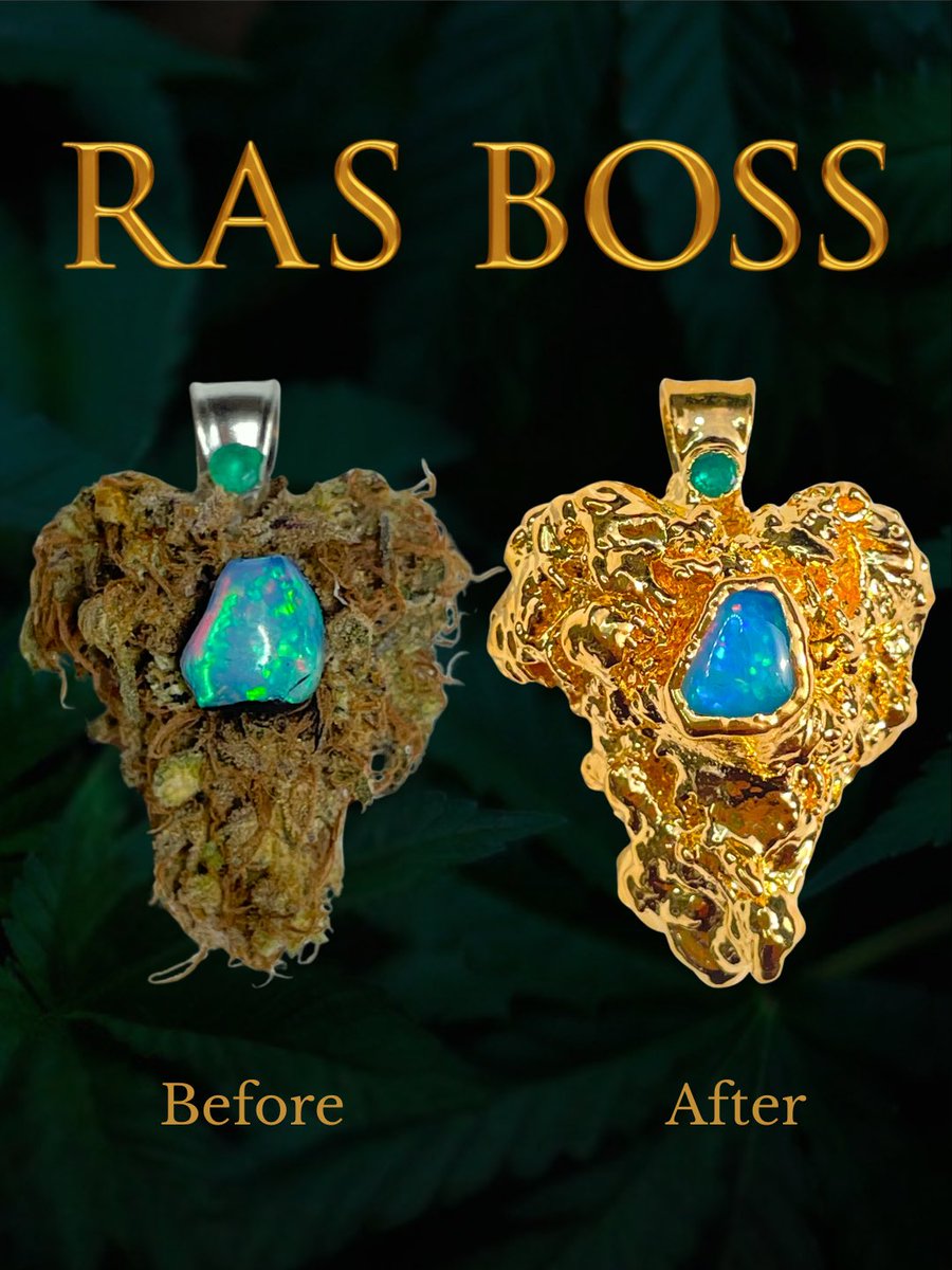 rasboss_'s tweet image. High grade art and jewelry, made with the real plant. 🌿 RasBoss.com