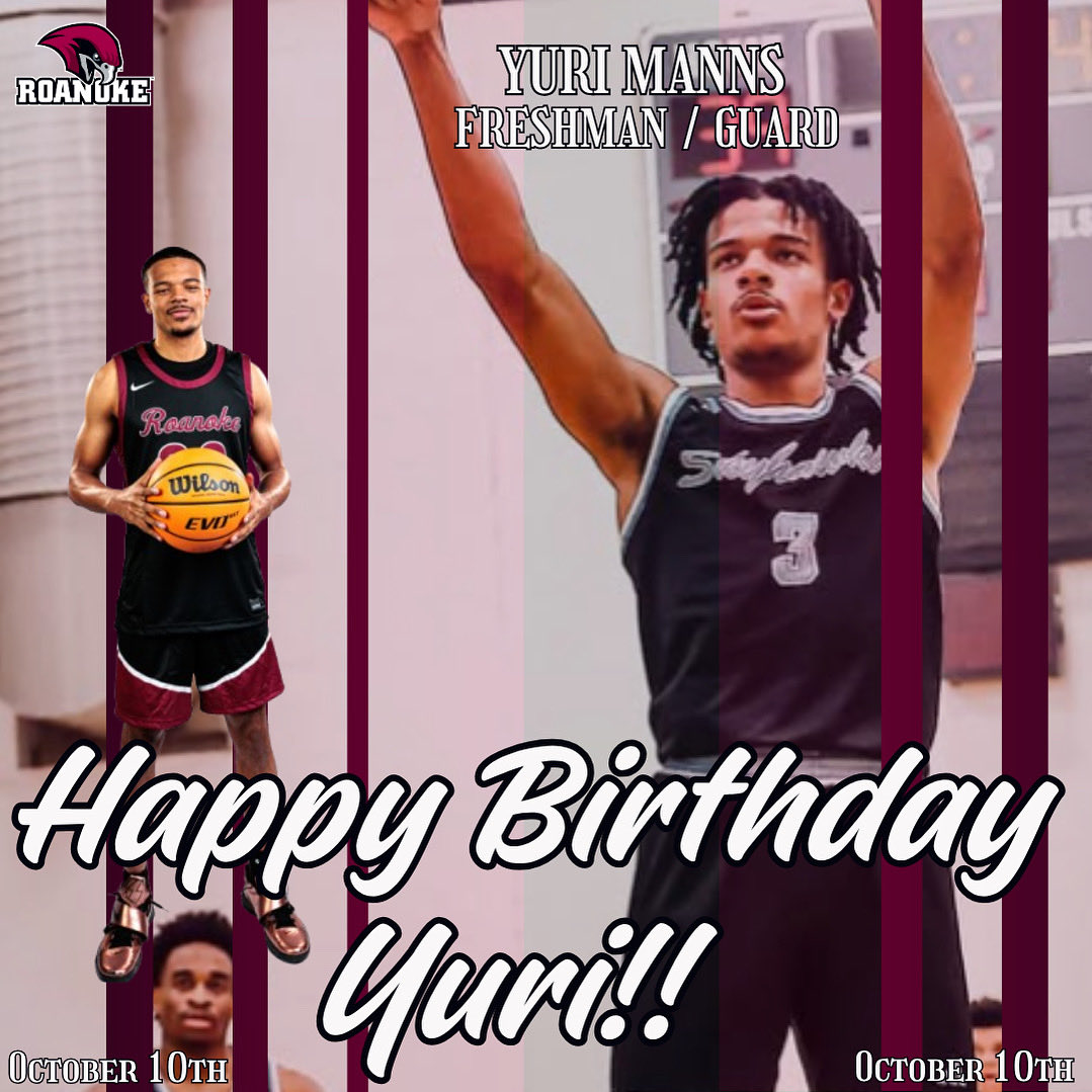 Wishing a Happy Birthday to Freshman Guard, Yuri Manns!!