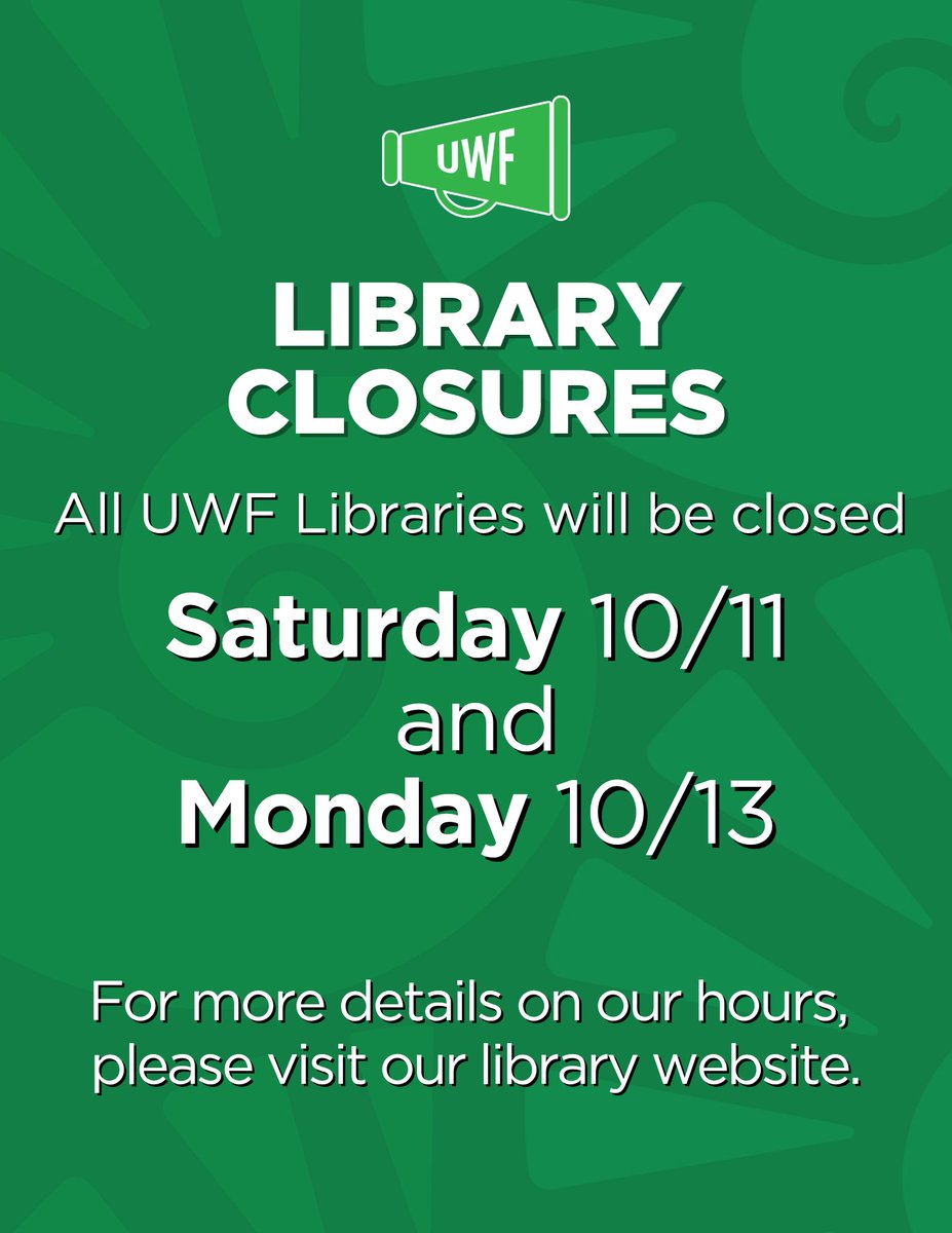 UWF Libraries tweet media