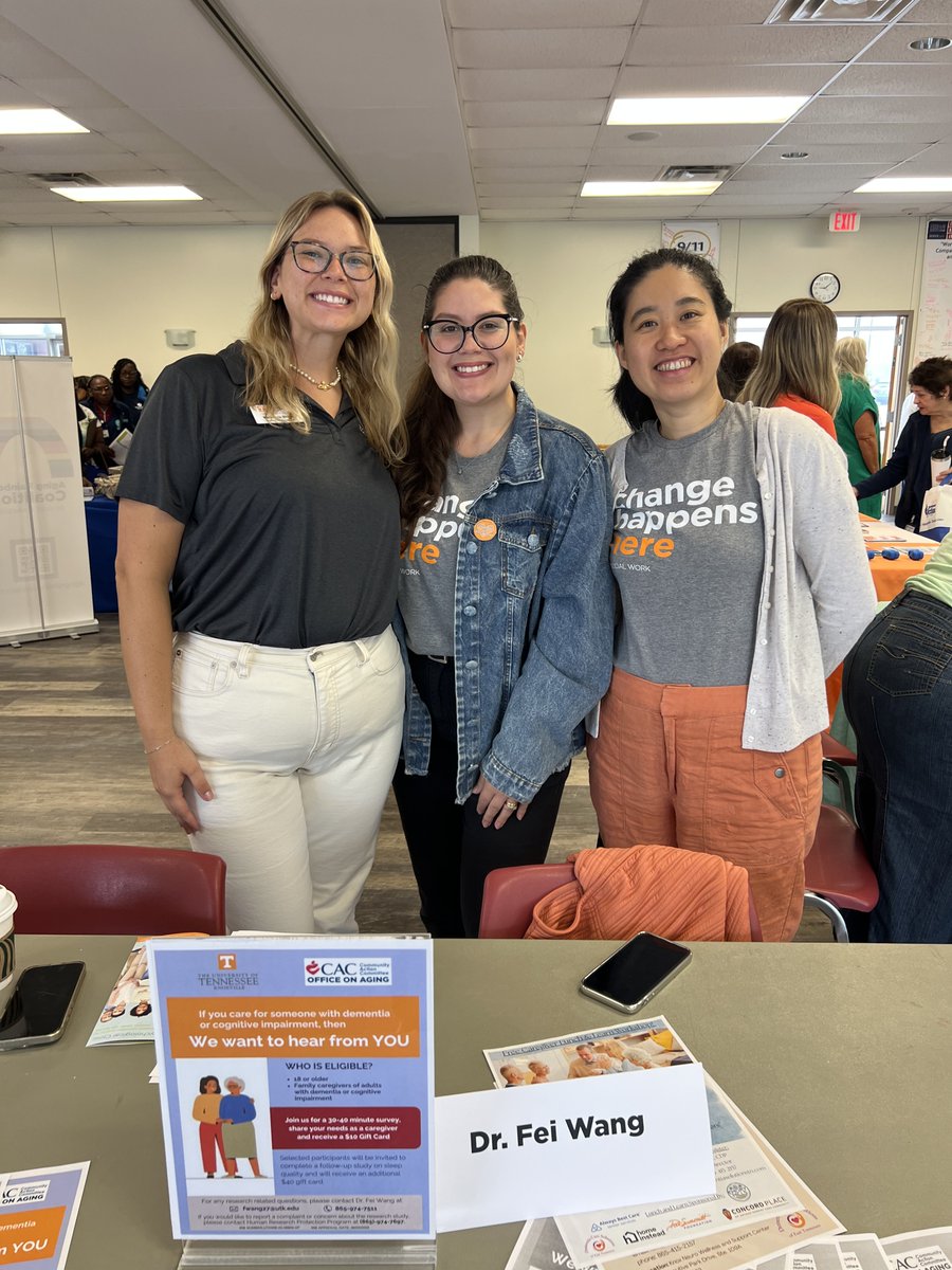 Excited to participate in the Senior Safety Summit organized by <a href="/KnoxOOA/">CAC Office on Aging</a> Engaged with seniors &amp; volunteers, connected with service providers, and recruited for our project. Next stop: Trinity Tabernacle Baptist Church Outreach, Sat Oct 18, 11am–2pm! #Aging #Community <a href="/utkcsw/">University of Tennessee College of Social Work</a>