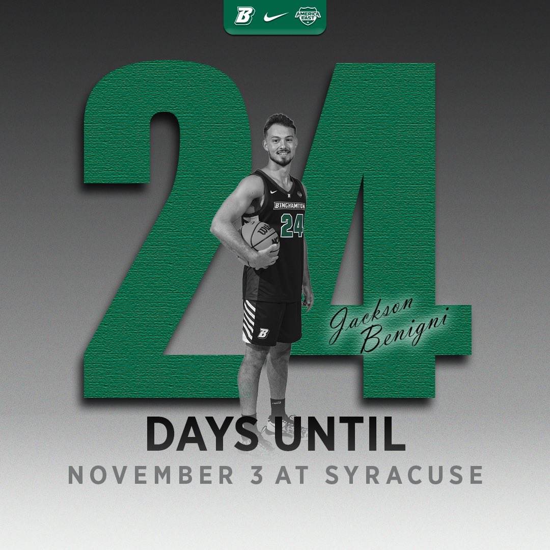 2️⃣4️⃣ Days from the First Game of the Season!

#ONEBinghamton