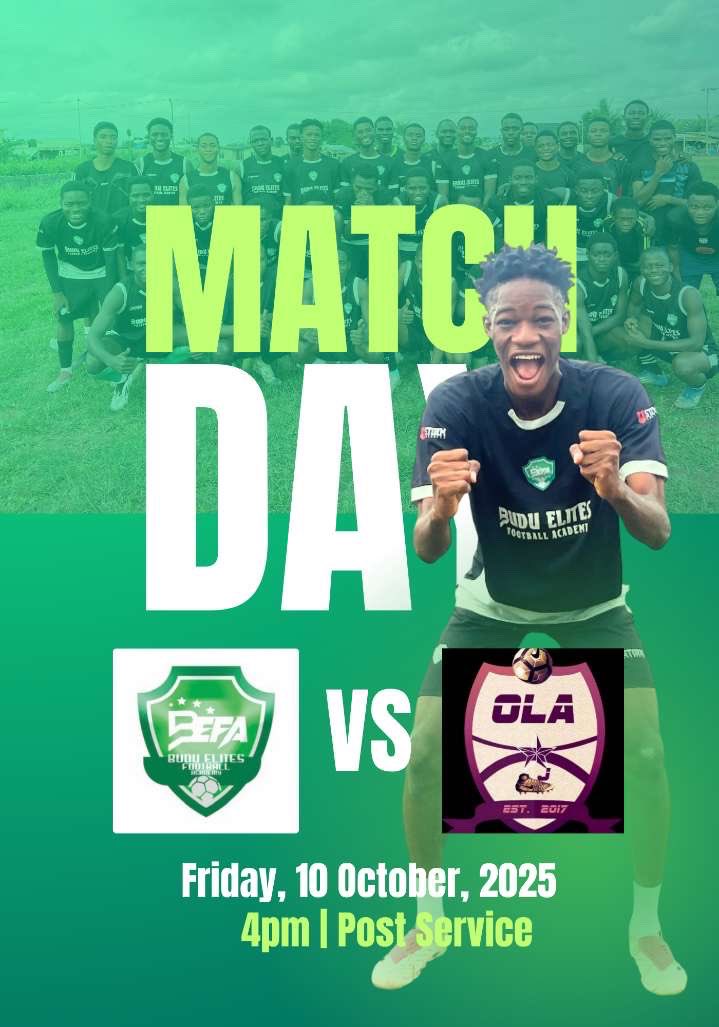 buduelites_fa's tweet photo. Game time! 🏆
BEFA Elites FA 🟢 vs OLA ⚪
Who’s taking the win today? 👀
#MatchDay #BEFA #football https://t.co/iJy4Xup6kD
