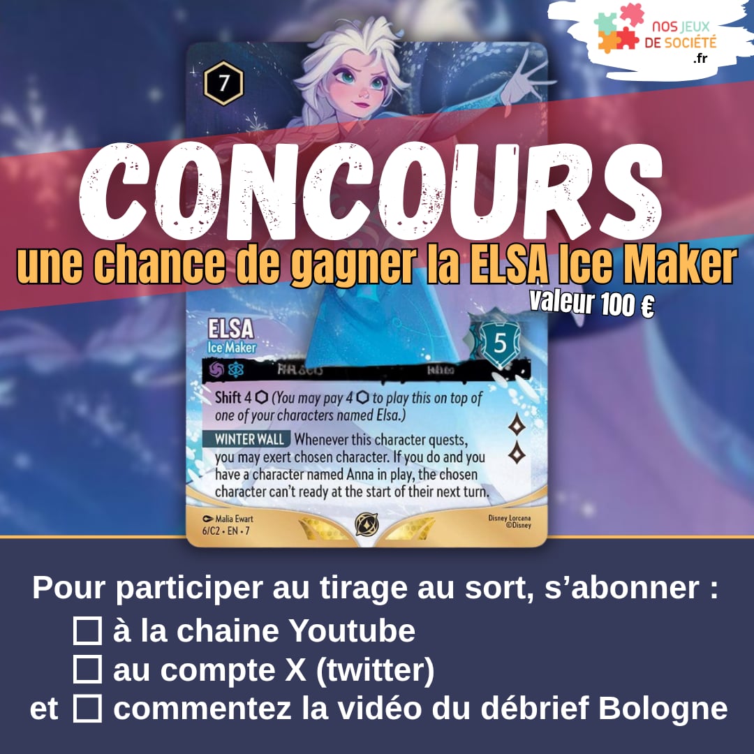 🚨ELSA GIVEAWAY!!!
📷 Subscribe Youtube and comment this video youtube.com/watch?v=plm7ri…
📷Follow on X and retweet x.com/NosJeux2societe

1 vote bonus si vous participez au concours de Boba annoncé ce soir. Tirage au sort dans la vidéo de fin de semaine prochaine.