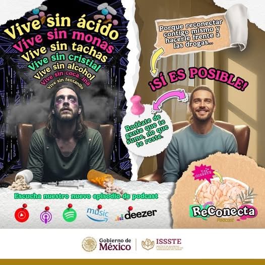 Issste_Campeche's tweet image. En el nuevo episodio de #ReConecta 🧠 descubre cómo dar ese primer paso: ya sea para apoyar a alguien o para volver a ti, soltar lo que te hace daño y recuperar tu brillo. ✨

🎧 Escúchalo ya en todas las plataformas:
🟢 Spotify: bit.ly/4h3HumA