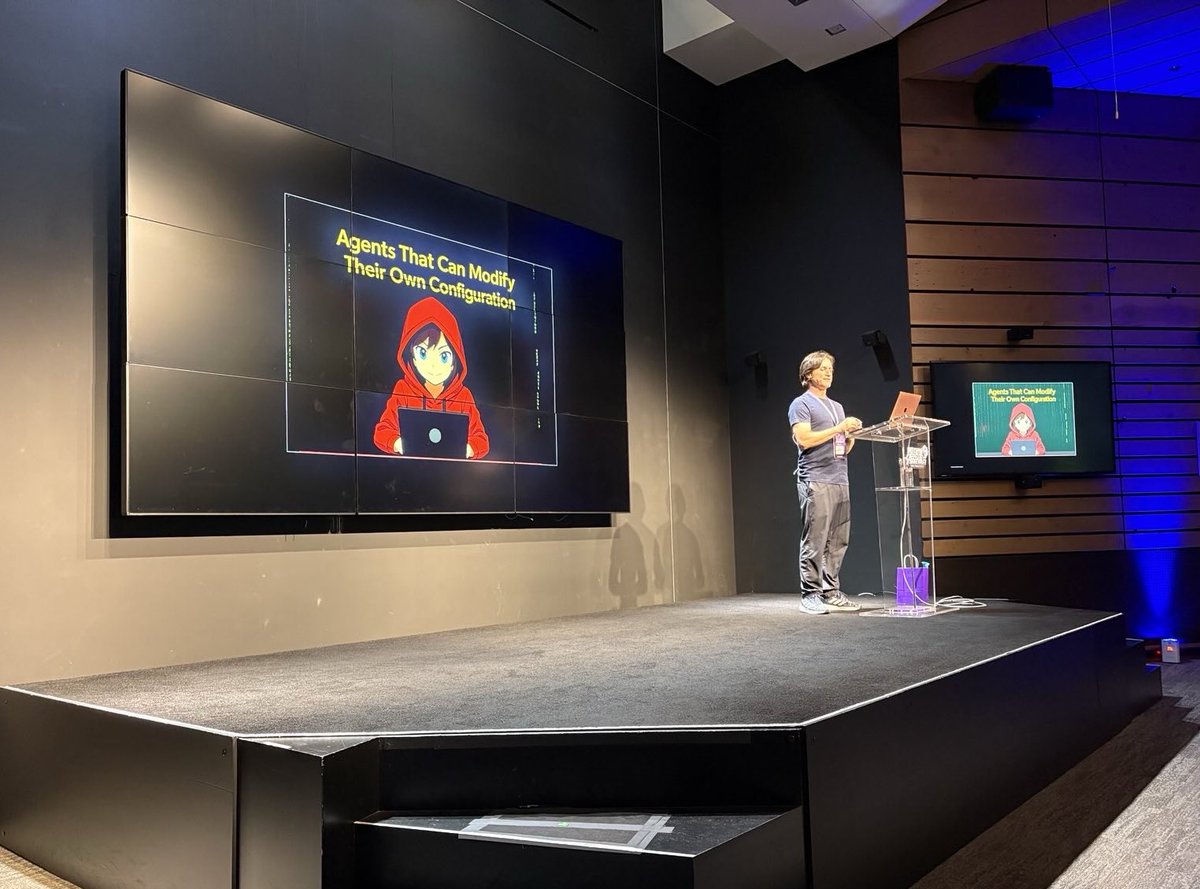 Had a fantastic time presenting at the second AI Agent Security Summit! This time in SF.

Great talks, great people, and great conversations.

Big thanks to <a href="/zenitysec/">Zenity</a> for hosting an awesome event! 🔥

And thx <a href="/mbrg0/">Michael Bargury</a> for taking this picture.