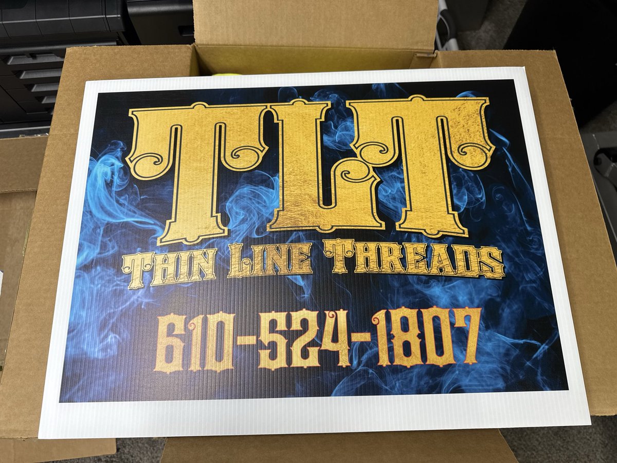 thin_threads's tweet image. Are you or someone you know running for office ? Are you looking for signage for an event? Do you know someone that is graduating and signs are wanted? Look no further?  Front and back printing available on signs with stakes for ground. #thinlinethreads #explorepage