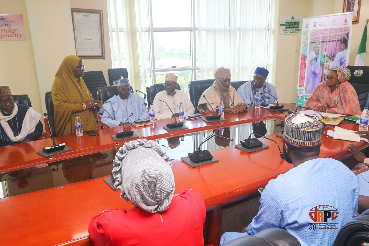 The dRPC and partners paid an advocacy visit to the Minister of Women Affairs and Social Development <a href="/FMWA_ng/">Federal Ministry of Women Affairs Nigeria</a>  to present findings on GBV prevention and women in politics.

The Minister affirmed that “women are the heartbeat of the nation and should be the number one