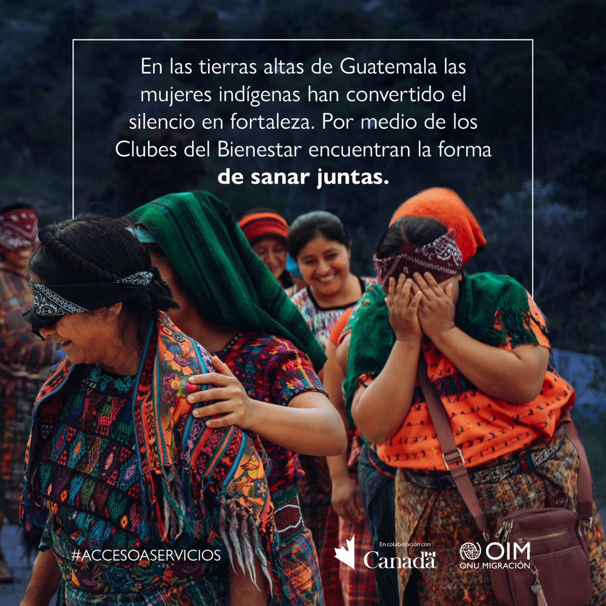 OIMGuatemala's tweet photo. En el #DíaMundialDeLaSaludMental celebramos la fuerza de las mujeres indígenas de Guatemala 🇬🇹, que encuentran bienestar en sus propias voces.

@OIM_LAC | @ONUGuatemala | @EmbCanGuatemala https://t.co/DkSNSN9BCF