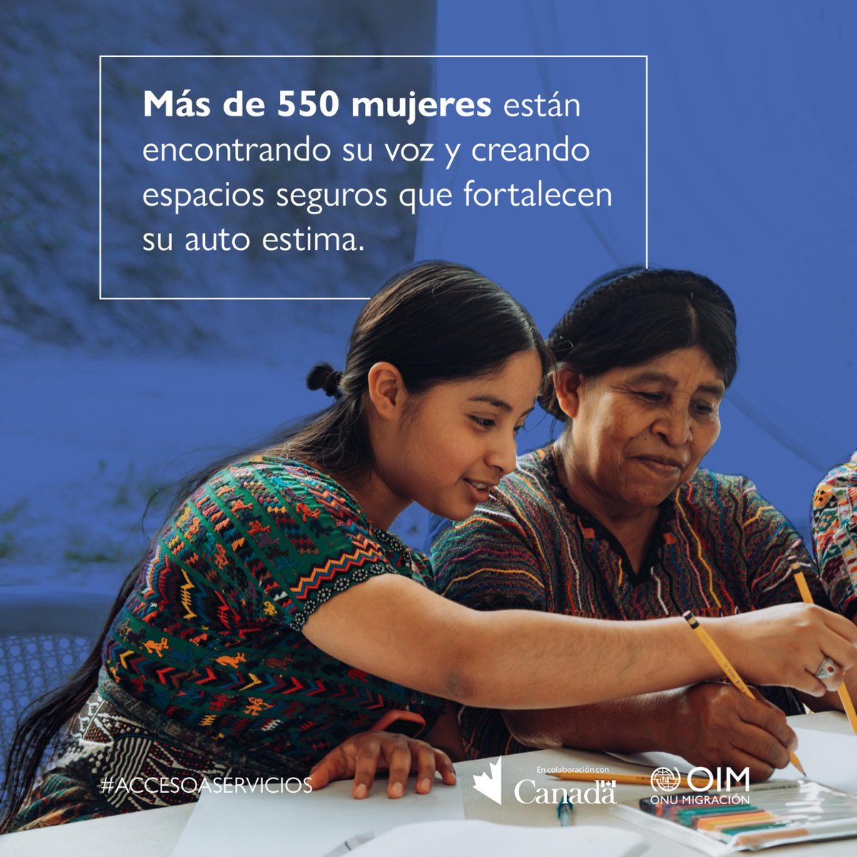 OIMGuatemala's tweet photo. En el #DíaMundialDeLaSaludMental celebramos la fuerza de las mujeres indígenas de Guatemala 🇬🇹, que encuentran bienestar en sus propias voces.

@OIM_LAC | @ONUGuatemala | @EmbCanGuatemala https://t.co/DkSNSN9BCF