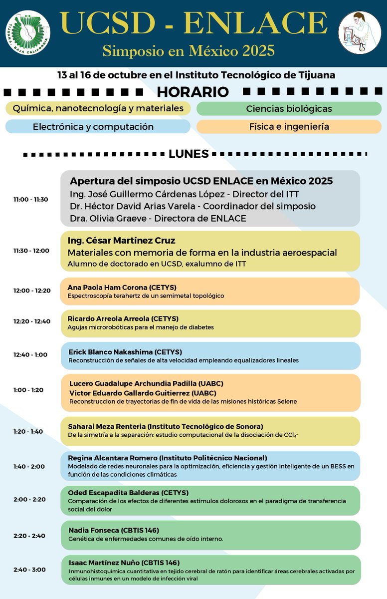 EnlaceUCSD's tweet photo. Looking forward to our annual ENLACE symposium at Instituto Tecnológico de Tijuana.  It will be a great reunion! https://t.co/G4ZoT5IUcj
