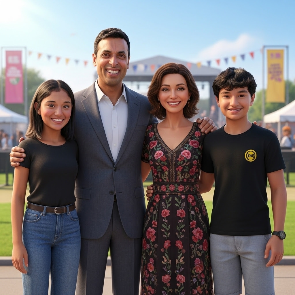 BishalKC's tweet image. 🌟 Last weekend was amazing! The kids had the chance to meet @RepSuhas.
I had some fun experimenting with AI — turning a real photo from the day into creative, AI-generated versions! 🖼️🤖
#AIart #AI #FunWithAI