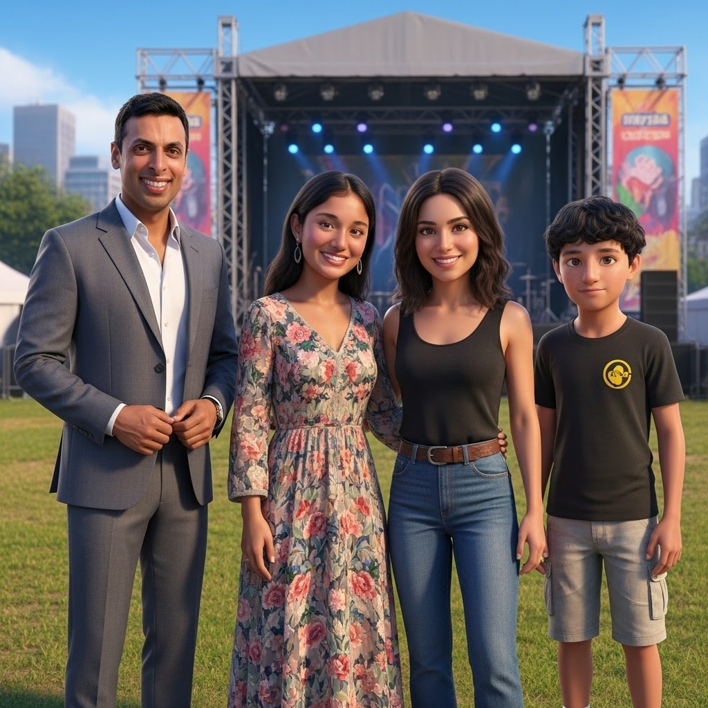 BishalKC's tweet image. 🌟 Last weekend was amazing! The kids had the chance to meet @RepSuhas.
I had some fun experimenting with AI — turning a real photo from the day into creative, AI-generated versions! 🖼️🤖
#AIart #AI #FunWithAI