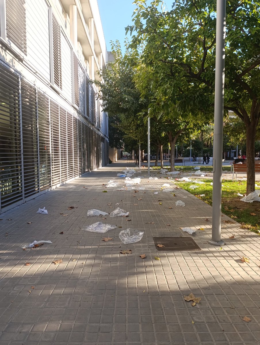 Que si, divendres de mercat i a sobre fa vent. Però <a href="/LHAjuntament/">Ajuntament de L'Hospitalet</a> no fa res per canviar això. I així tenim els carrers.
