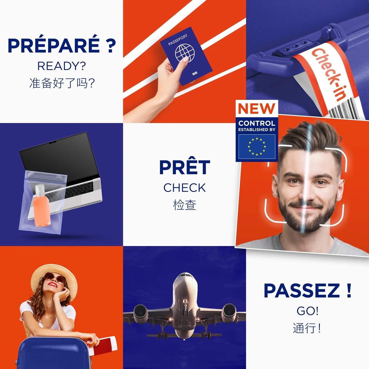 🛂 Entry Exit System, le nouveau système de contrôle aux frontières mis en place par l'Union Européenne.
✅ Dès le 12/10/25, le tampon physique sur le passeport disparaît au profit du tampon numérique pour les passagers non 🇪🇺.
➡️parisaeroport.fr/fr/passagers/p…
#TravelToEurope #EES