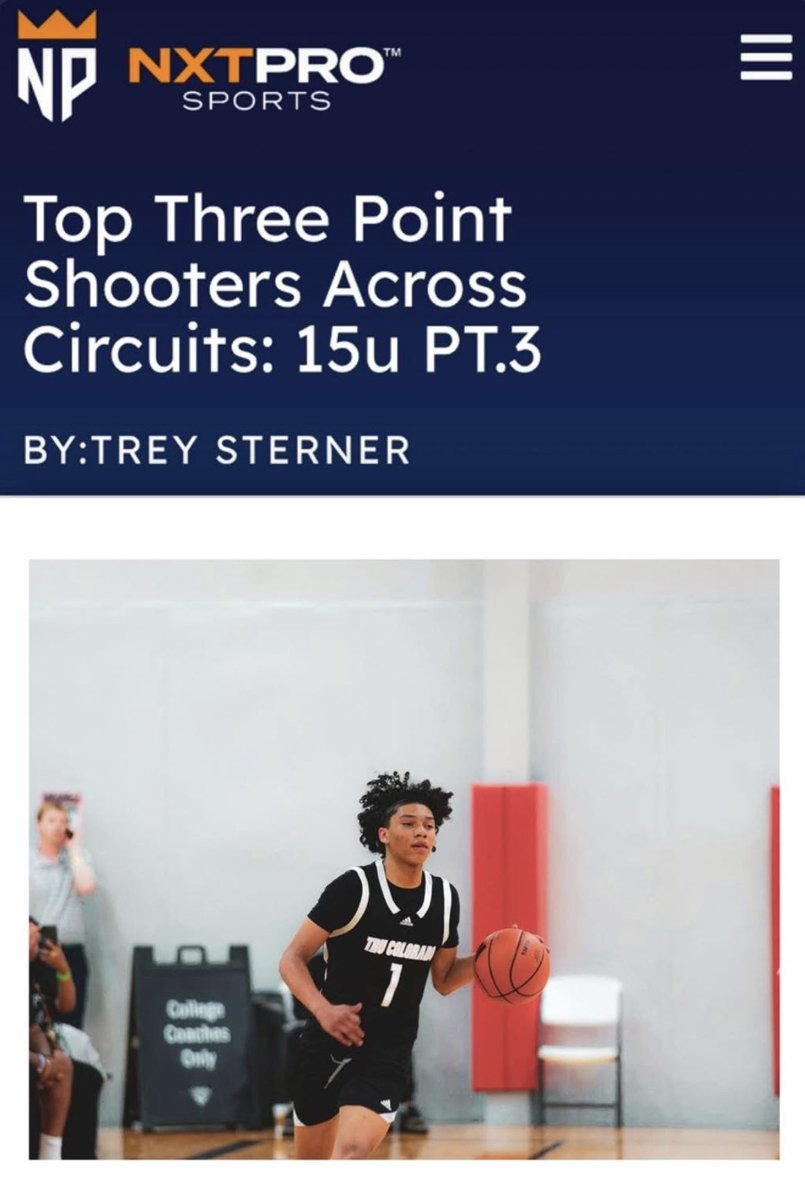 MontaeHJohnson's tweet image. @TreySterner5345 @NxtProHoops @3SSBCircuit thank u for the write up on being a top 3pt shooter across all circuits, alongside other great shooters! looking to push from 37% to +40% from 3 this season🤞🏽#Tru #Creek #SophCampaign