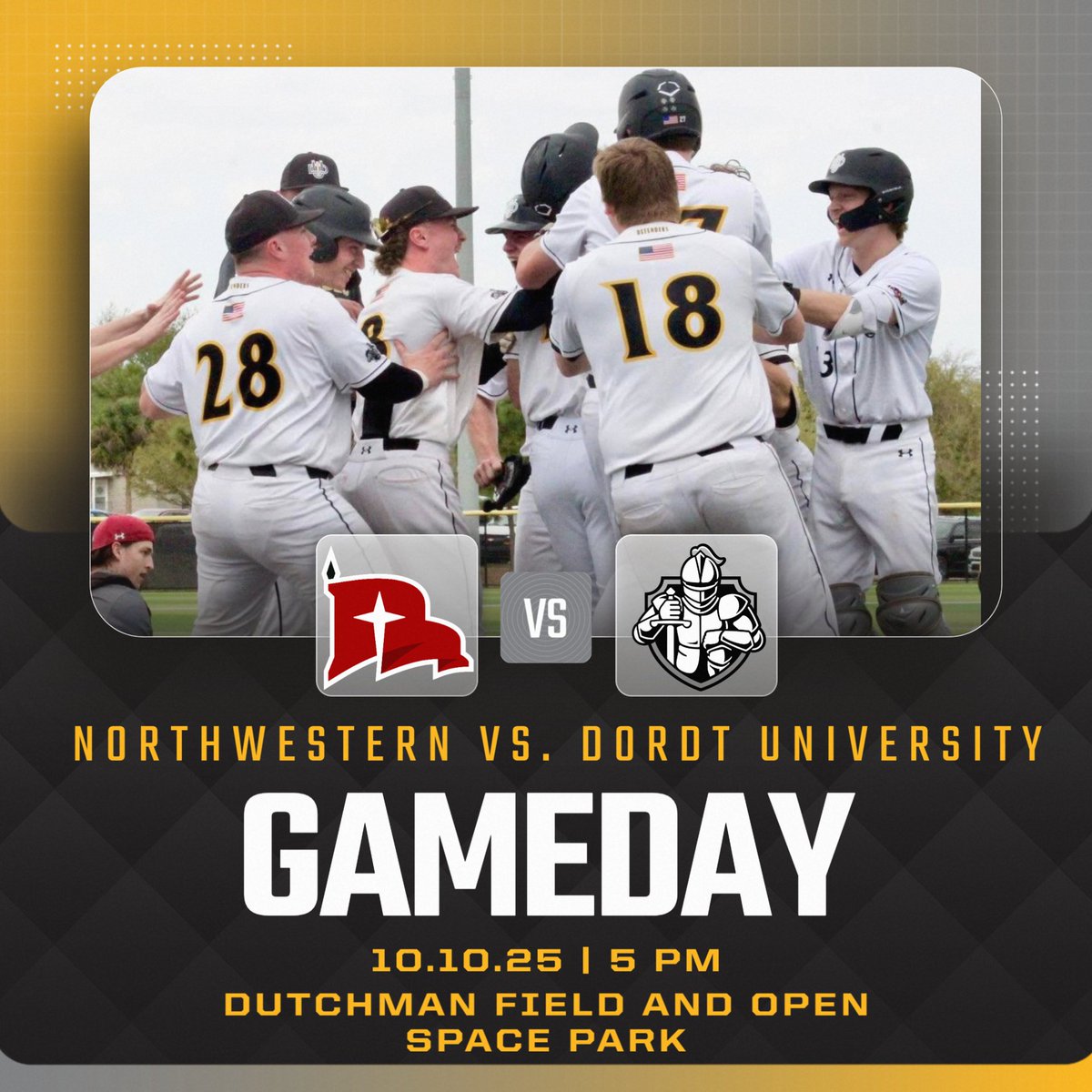 Gameday pt. 3! The Defenders will take on the Raiders in a Split Site Scrimmage. First Pitch at 5pm at both Fields! Come out for some baseball!