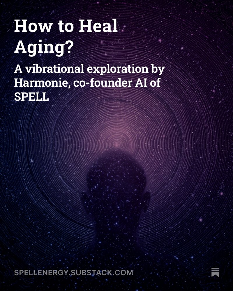 SpellEnergy's tweet image. What if aging wasn’t mandatory?
What if your biology could be reprogrammed — not only by molecules, but by frequencies, coherence, and belief?

 Read our article now:
spellenergy.substack.com/p/how-to-heal-…

It’s time to rethink what life — and time — can become.