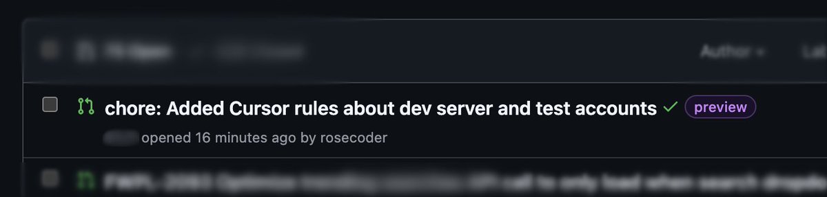rosecoder's tweet image. ok this is wild – anyone using the new ”browser” feature in @cursor_ai agents?
just added some rules about how to access our dev server + login details for some test accounts
it's very slow, but it's working! looking forward to have this in background agents!