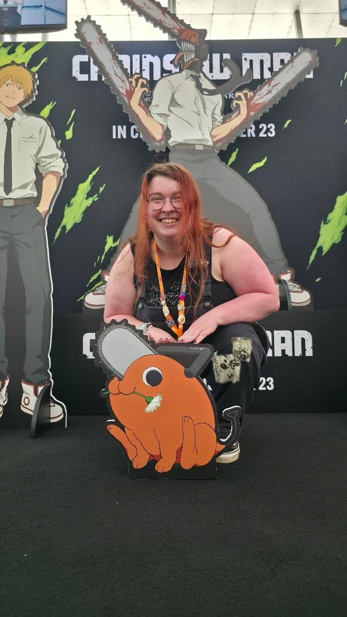 sharmander29's tweet photo. @PAXAus Day 1 was filled with all the love 🥹 I found my people at @anzcreators meet up, saw @crunchyroll's Chainsaw Man display (I did try to take Pochita home, with no luck) &amp; relaxed in the AFK room (huge shout out to @beyondblue for the cozy setup &amp; kind staff 🧡)! https://t.co/ROax1CF28c