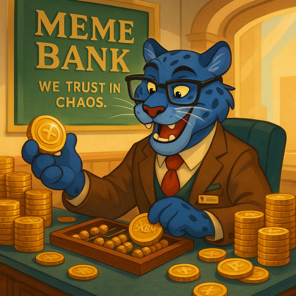 BeastMemeXBM's tweet photo. Welcome to MEME BANK β where we donβt print money,
we mint chaos. πΈπ
BeastMeme runs the vault. XBM runs the world. ππ
#BeastMeme #XBM #solana #MemeBank #Crypto #MemeCoin #Web3 #ToTheMoon #CryptoCommunity #NFT #Blockchain https://t.co/SacRhF08vm