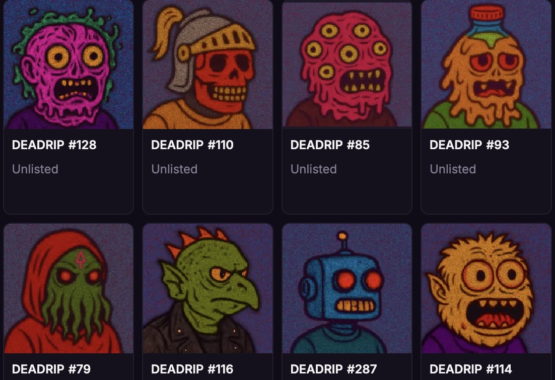 DeadOrdinals's tweet image. DEADRIP LIVE ON MAGICEDEN
🔗LINK IN COMMENTS