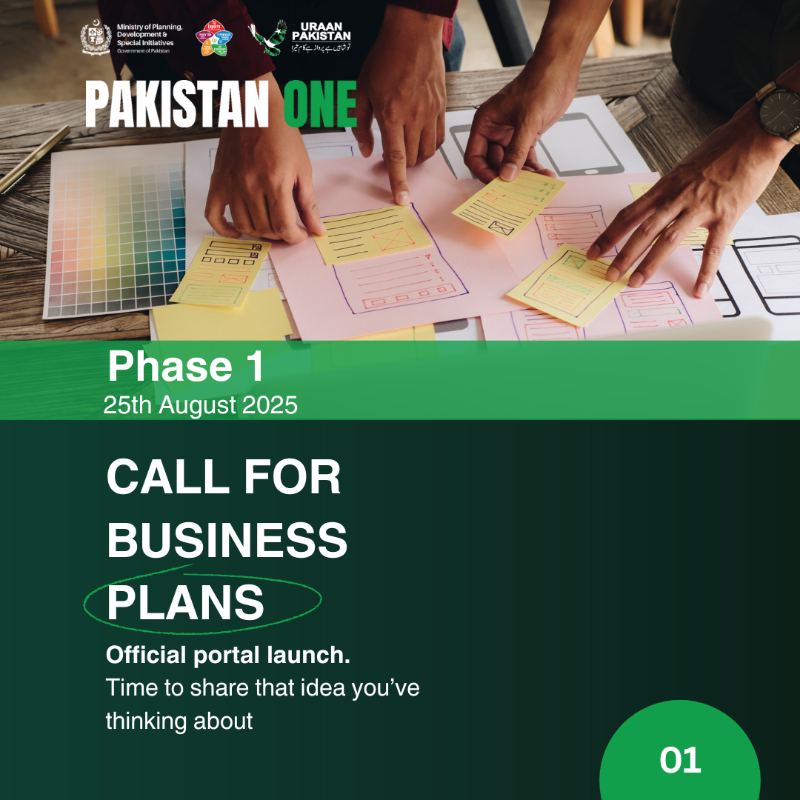 PlanComPakistan's tweet photo. 💡Every big dream starts with one step, take yours with #PakistanOne! 🇵🇰

Got an idea that can shape Pakistan’s future? Pitch it, polish it, and win PKR 5 Million to bring it to life!

Because innovation begins with belief, believe in your idea, and let Pakistan believe in you.
