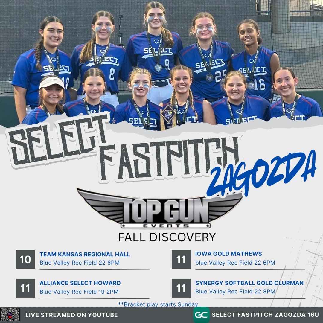 SelectFP2010Zagozda (@selectfp2010) on Twitter photo 1st of 4 weeks playing begins tonight with the Top Gun Discovery. Can't wait to get back out there. Come out or watch us on our YouTube channel. <a href="/TopGunEvents/">Top Gun Events</a> ##selectlife 1st of 4 weeks playing begins tonight with the Top Gun Discovery. Can't wait to get back out there. Come out or watch us on our YouTube channel. <a href="/TopGunEvents/">Top Gun Events</a> ##selectlife