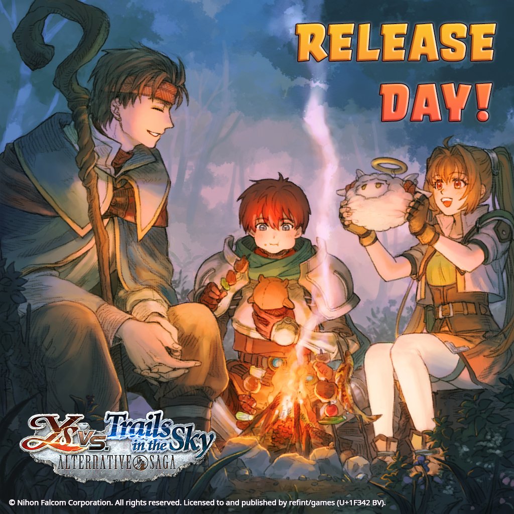 refintg's tweet image. It's been a long road, but Ys vs Trails in the Sky: Alternative Saga is finally out today.

Thank you for every message, every word of support, and for your patience.

We promised 2025 and we kept that promise.

illust: @gahatree / @studiopomss 

#Ys #YsvsTrails #Trails #Falcom