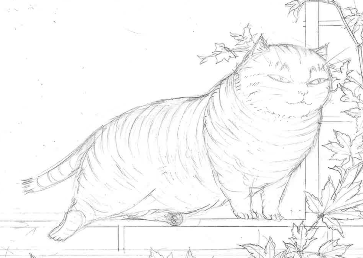 イラストの仕様を勘違いしていて下絵を直さねばならぬ。ちぇっ。確認しろよ私。
この猫は消される運命に。サヨナラ 