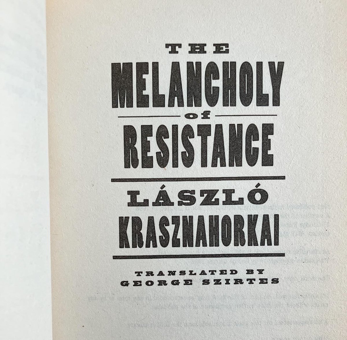 whithaugh's tweet photo. glad to see that László Krasznahorkai has won the Nobel prize. Usually I’ve never heard of the writer, let alone read them; but in this case i have. I was so struck by The Melancholy of Resistance; a dense, dark and absurd work; i painted “Leviathan”. #laszlokrasznahorkai https://t.co/VtgvqWGXIk