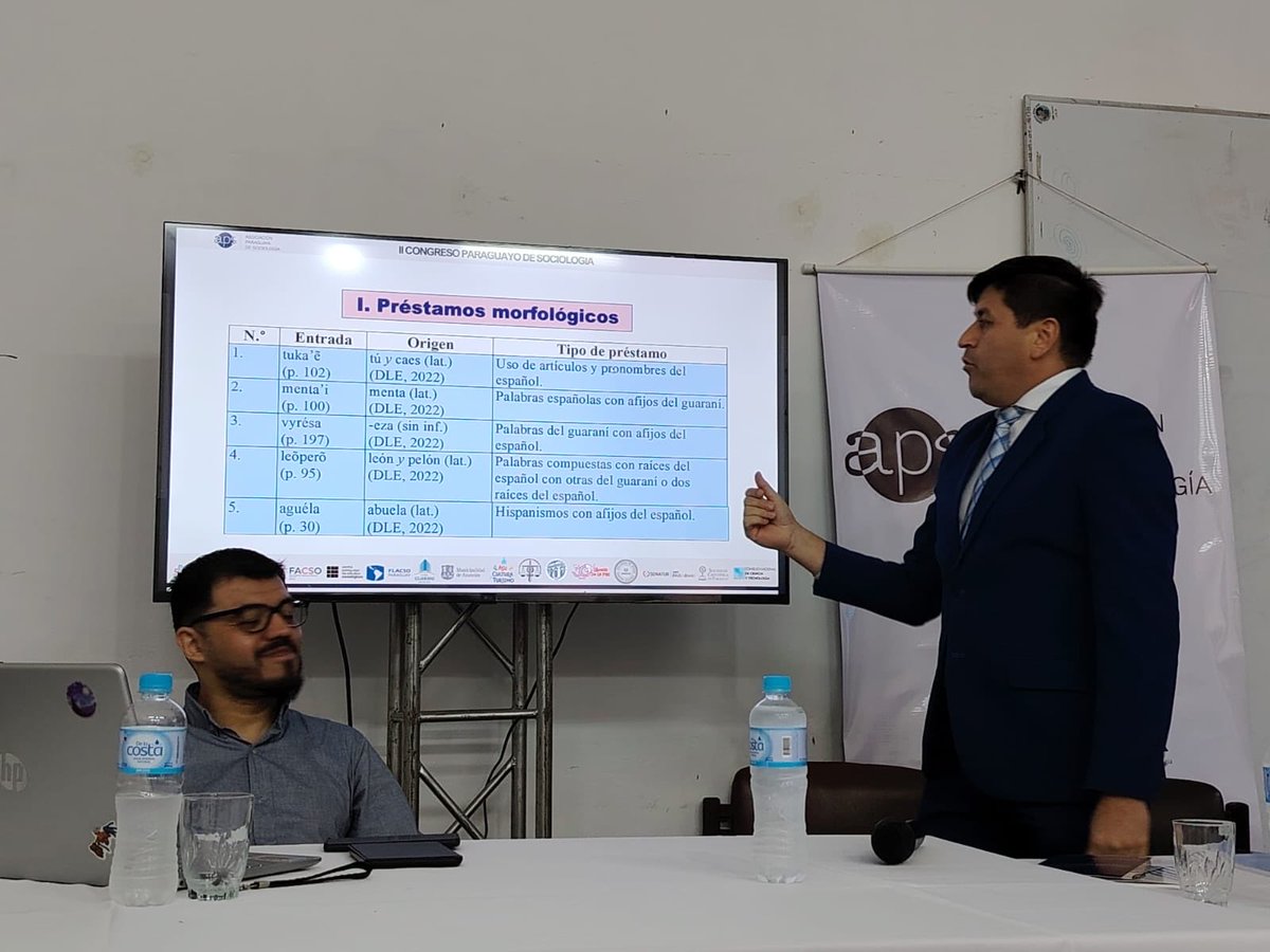 En el marco del II Congreso Paraguayo de Sociología, desarrollado en Asunción del 8 al 10 de octubre, la Secretaría de Políticas Lingüísticas, desde su Dirección General de Investigación Lingüística, presentó este viernes una ponencia sobre la presencia
spl.gov.py/es/spl-present…