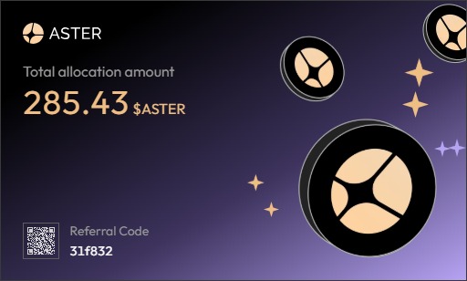 FunctionGo16097's tweet photo. @Aster_DEX Thanks @Aster_DEX i Bullish for this project, BTW How much is the airdrop allocation for season 3? https://t.co/2hcaRL3DRm