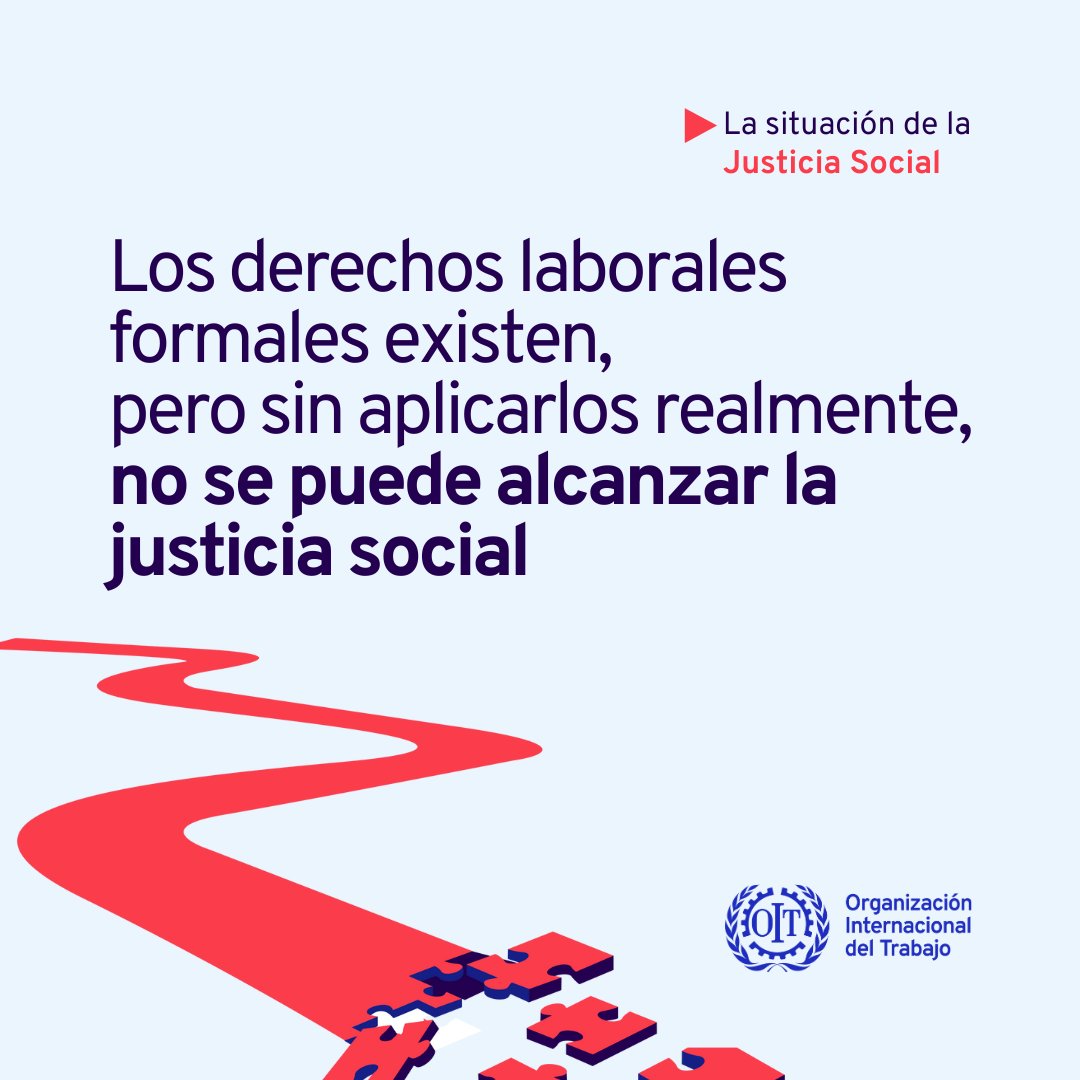 Los derechos laborales formales existen, pero no para todas las personas.

El nuevo informe de la OIT muestra por qué es urgente cerrar la brecha entre los derechos en el papel y los derechos en la práctica.

👉 Más información: ilo.org/es/resource/ne…
 #JusticiaSocial