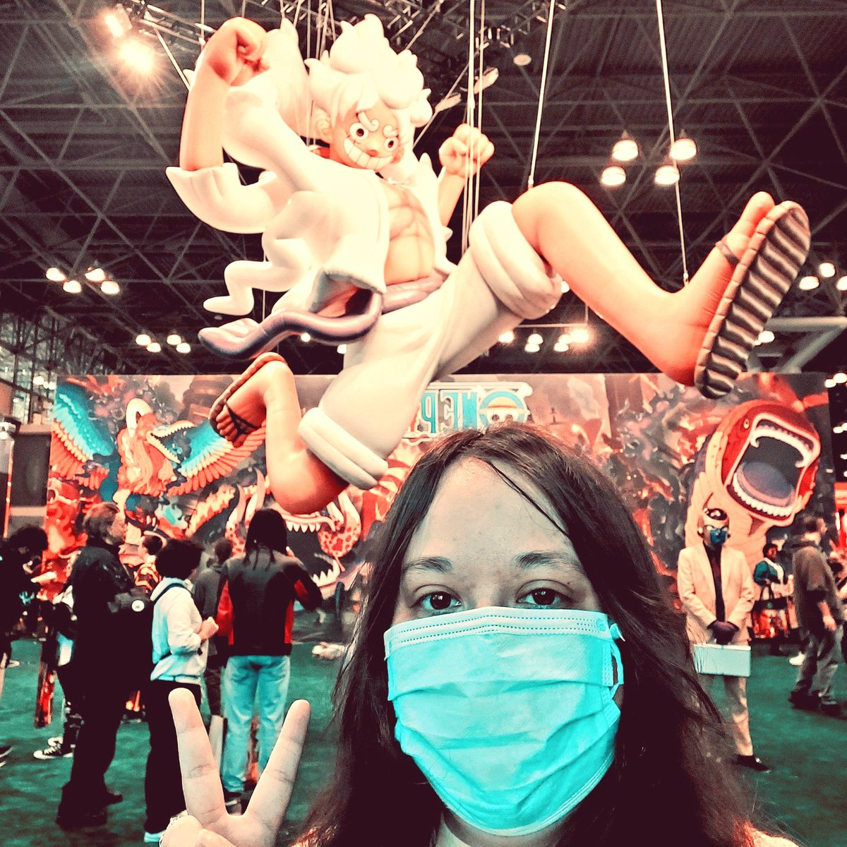 Megami33's tweet photo. Partying with my boy Luffy at #NewYorkComicCon! Have to do some sessions today, but I might be around later on. Otherwise, I'll have more time Sat/Sun for peeps that wanna meet up! Stay safe & have fun, ya'll! π΄ββ οΈππ #Onepiece #voiceactor #NYCC2025 #aphtwt #aphcrew https://t.co/KfMfYhrPEB