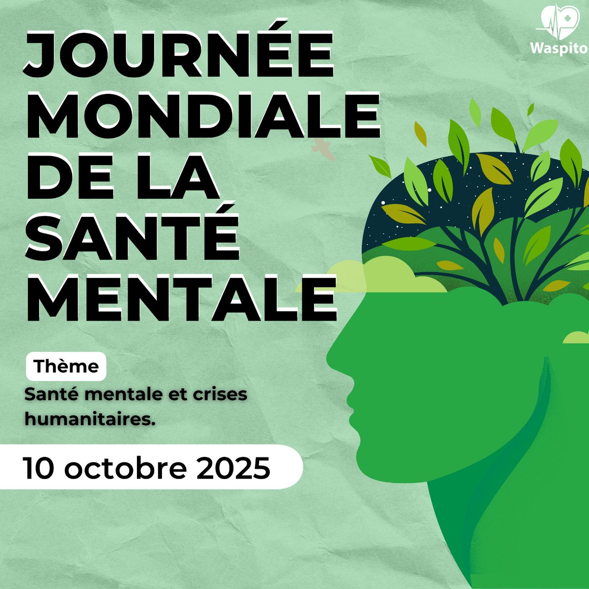 Le thème de cette année, « La santé mentale en situation d’urgence humanitaire », met en avant l’importance du soutien psychologique quand tout semble s’effondrer. 💭

Pensons à nous, pensons aux autres. Un petit geste, une écoute, peuvent tout changer.