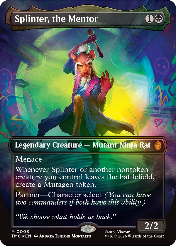MTG x TMNT・統率者デッキ】 《導き手、スプリンター》