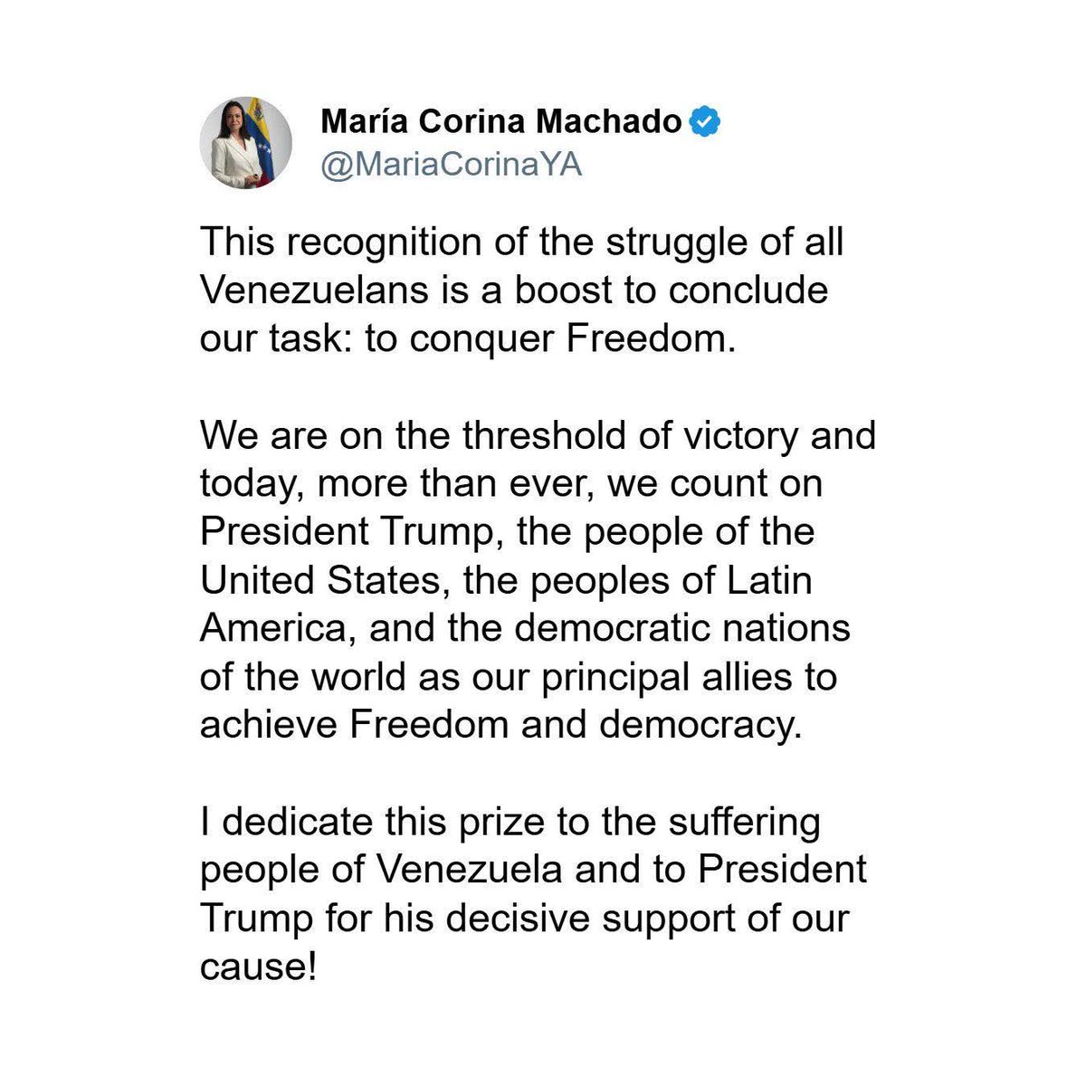 MarSarMatrix's tweet photo. @krassenstein She dedicated it to Trump https://t.co/clJ1LA8s2K