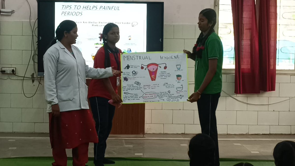 CisfKv's tweet image. Menstrual hygiene and question answers session for classes 9th to 12th girls under Poshan Maah.
@KVS_HQ
@RaipurRo
#PoshanMaah2025
#poshansedeshroshan