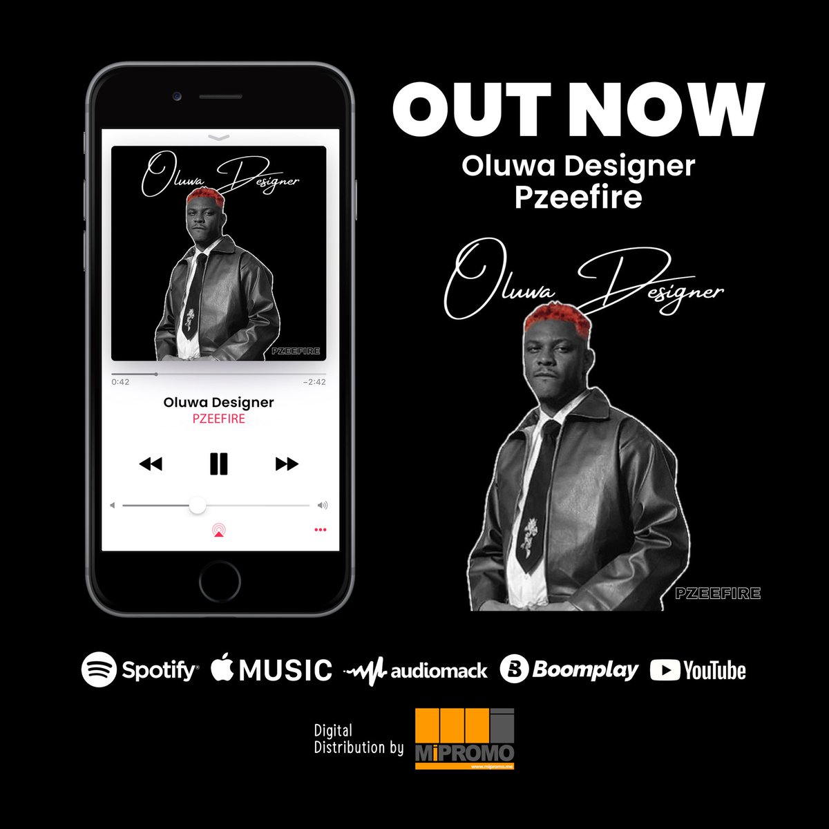 Stream/download ‘Oluwa Designer’ by Pzeefire (<a href="/Pzeefire/">Only☝🏽BIGFLAME🔥</a>) on all digital music stores via mipromo.lks.to/Pzeefire/OD
#MiPROMO