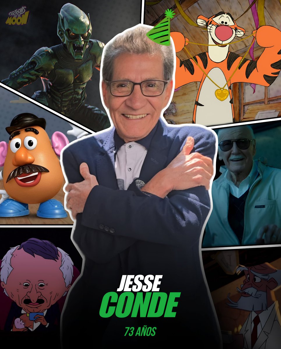 CartoonsOTMoon's tweet image. ¡Feliz cumpleaños a Jesse Conde!
El "padre santo" del doblaje