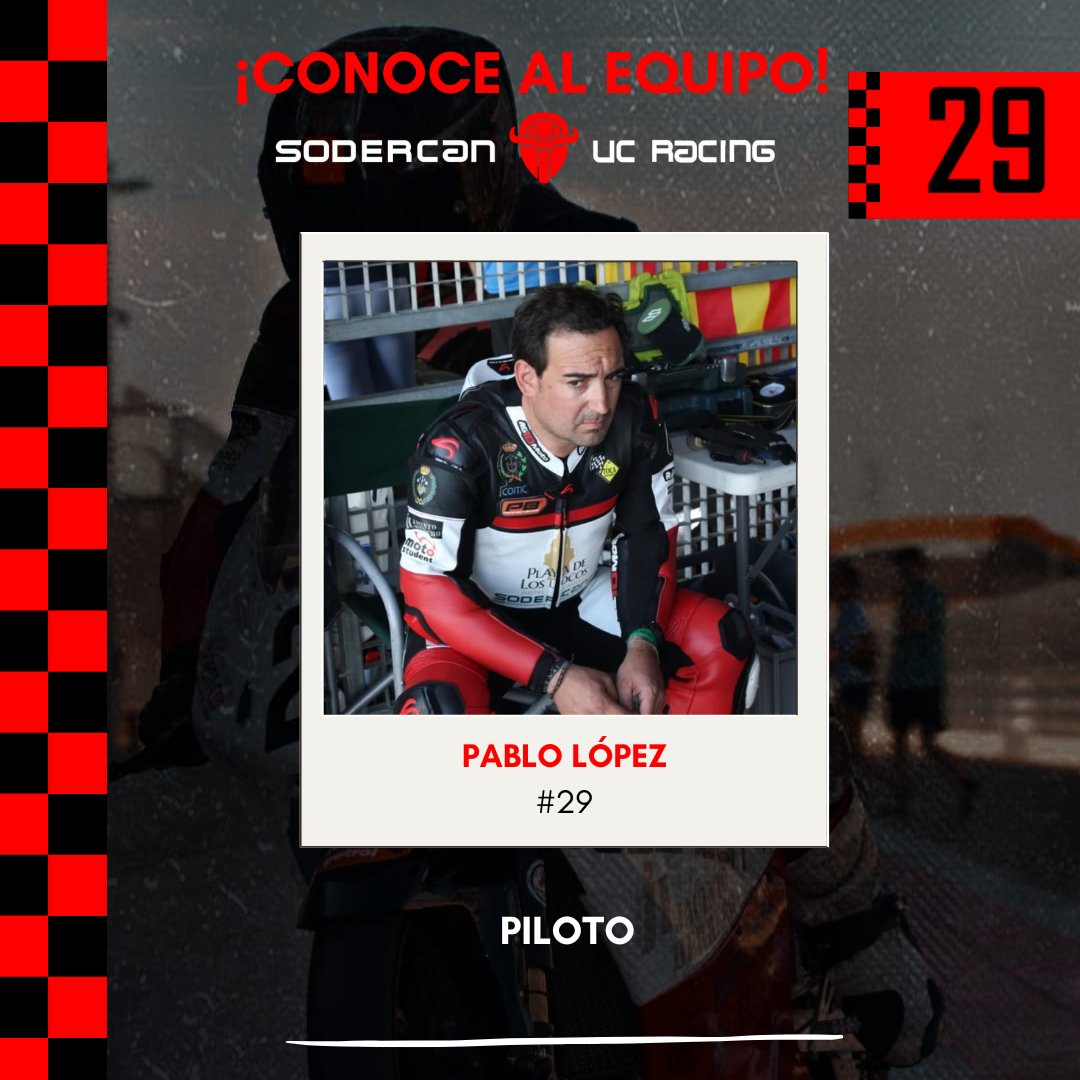 🏁 PRESENTAMOS A NUESTRO PILOTO 🏁

🔥 Pablo López Sanz, de Polanco, campeón de España de Supermotard y referente del motociclismo cántabro

Su experiencia y actitud inspiran al equipo en cada fase del proyecto

Gracias a <a href="/Sodercan/">SODERCAN</a> por su apoyo 
#UCRacing #MotoStudent #Motorsport